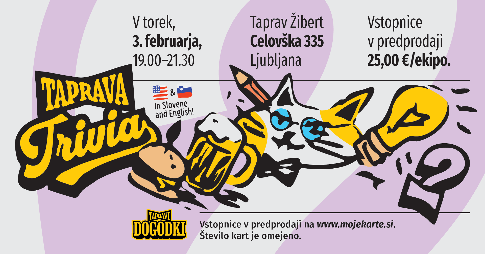 Taprava Trivia – slovensko-angleški kviz v Tapravem Žibertu
